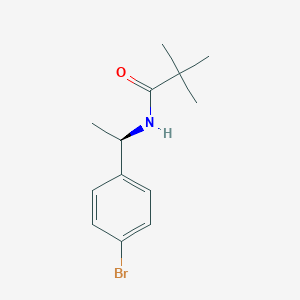molecular formula C13H18BrNO B8632929 N-[(1R)-1-(4-bromophenyl)ethyl]-2,2-dimethylpropanamide 