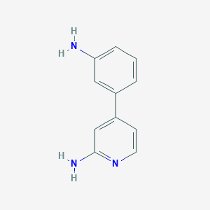 molecular formula C11H11N3 B8632936 4-(3-Aminophenyl)pyridin-2-amine 