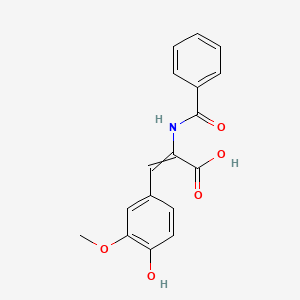 B8632952 alpha-Benzamido-4-hydroxy-3-methoxy-cinnamic acid CAS No. 35150-10-8