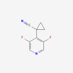 molecular formula C9H6F2N2 B8632978 1-(3,5-Difluoropyridin-4-yl)cyclopropane-1-carbonitrile 