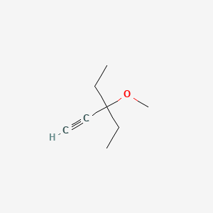 molecular formula C8H14O B8632989 1-Pentyne, 3-ethyl-3-methoxy- CAS No. 53941-20-1