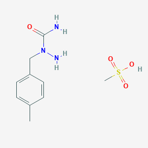molecular formula C10H17N3O4S B8633008 1-(4-Methylphenylmethyl)hydrazinecarboxamide methanesulfonate CAS No. 425675-45-2