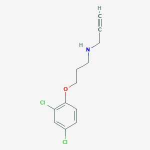 molecular formula C12H13Cl2NO B8633039 N-[3-(2,4-Dichlorophenoxy)propyl]prop-2-yn-1-amine CAS No. 81281-16-5