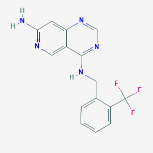 Pyrido[4,3-d]pyrimidine-4,7-diamine,n4-[[2-(trifluoromethyl)phenyl]methyl]-