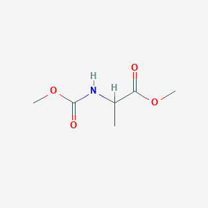 molecular formula C6H11NO4 B8633078 l-Alanine, N-methoxycarbonyl-, methyl ester CAS No. 70288-74-3