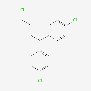 molecular formula C16H15Cl3 B8633104 1,1'-(4-Chlorobutane-1,1-diyl)bis(4-chlorobenzene) CAS No. 58859-87-3