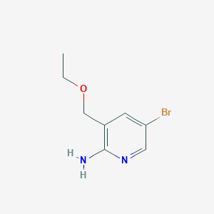 molecular formula C8H11BrN2O B8633109 5-Bromo-3-ethoxymethyl-pyridin-2-ylamine 