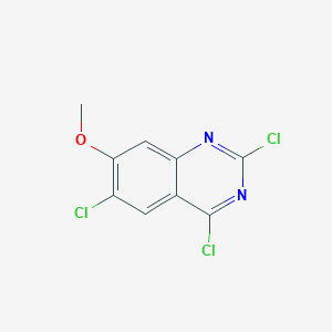 molecular formula C9H5Cl3N2O B8633124 2,4,6-Trichloro-7-methoxyquinazoline 