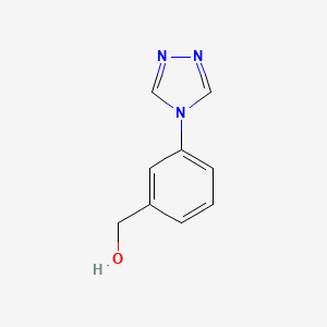 molecular formula C9H9N3O B8633147 1(3-Hydroxymethylphenyl)-1,3,4-triazole 