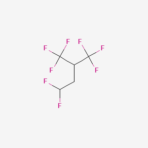 molecular formula C5H4F8 B8633213 Butane, 1,1,1,4,4-pentafluoro-2-(trifluoromethyl)- CAS No. 143193-99-1