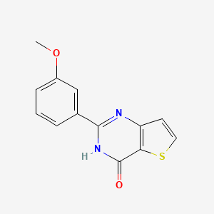 molecular formula C13H10N2O2S B8633216 2-(3-methoxy-phenyl)-3H-thieno[3,2-d]pyrimidin-4-one 