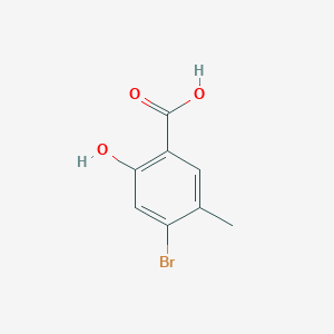 molecular formula C8H7BrO3 B8633260 4-Bromo-2-hydroxy-5-methylbenzoic acid 