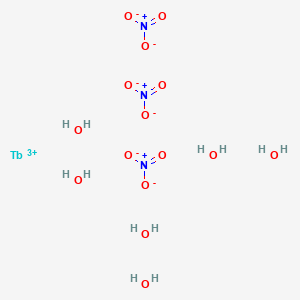 molecular formula H12N3O15Tb B086333 硝酸六水合铽(III) CAS No. 13451-19-9