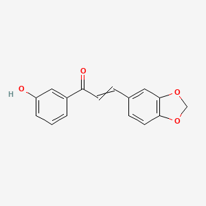 molecular formula C16H12O4 B8633360 3'-Hydroxy-3,4-methylenedioxy chalcone CAS No. 92965-03-2