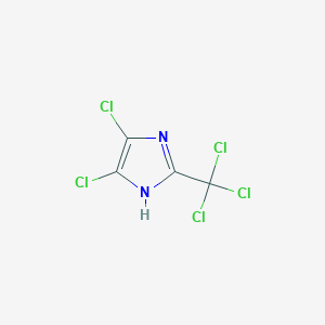 molecular formula C4HCl5N2 B8633420 4,5-Dichloro-2-(trichloromethyl)-1H-imidazole CAS No. 64736-47-6