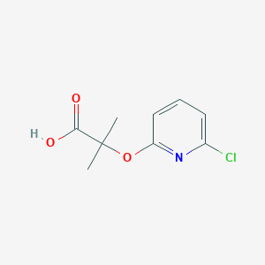 molecular formula C9H10ClNO3 B8633434 2-(6-Chloro-pyridin-2-yloxy)-2-methyl-propionic acid 