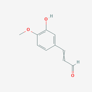 molecular formula C10H10O3 B8633442 3-Hydroxy-4-methoxycinnamaldehyde CAS No. 110037-35-9