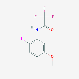 molecular formula C9H7F3INO2 B8633448 2,2,2-Trifluoro-N-(2-iodo-5-methoxy-phenyl)-acetamide 