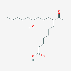 B8633528 Heptadecanoic acid, 8-acetyl-12-hydroxy- CAS No. 54314-53-3