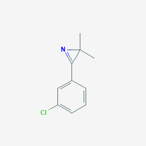 molecular formula C10H10ClN B8633629 3-(3-Chlorophenyl)-2,2-dimethyl-2H-azirene CAS No. 61196-89-2