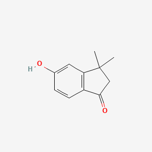molecular formula C11H12O2 B8633712 5-Hydroxy-3,3-dimethyl-1-indanone 