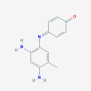 molecular formula C13H13N3O B086338 4-((2,4-二氨基-5-甲基苯基)亚氨基)环己-2,5-二烯-1-酮 CAS No. 121-23-3