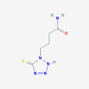 B8633840 4-(5-Sulfanylidene-2,5-dihydro-1H-tetrazol-1-yl)butanamide CAS No. 61197-38-4