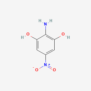 molecular formula C6H6N2O4 B8633849 2-Amino-5-nitrobenzene-1,3-diol CAS No. 88172-85-4