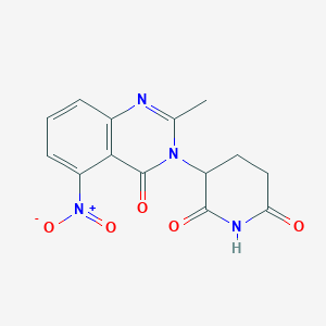 3-(2-methyl-5-nitro-4-oxoquinazolin-3-yl)piperidine-2,6-dione