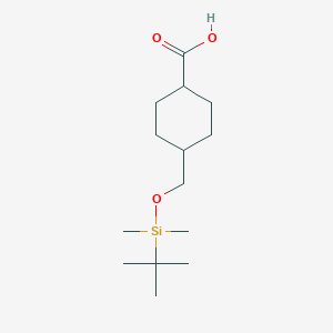 Trans-4-(((tert-butyldimethylsilyl)oxy)methyl)cyclohexanecarboxylic acid