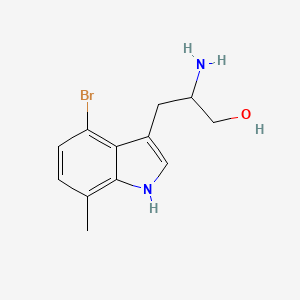 molecular formula C12H15BrN2O B8634009 4-Bromo-7-methyltryptophol 