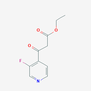 molecular formula C10H10FNO3 B8634033 Ethyl 3-(3-fluoropyridin-4-yl)-3-oxopropanoate 