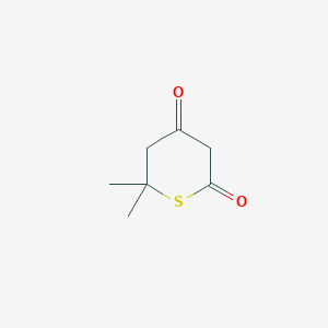 molecular formula C7H10O2S B8634039 6,6-Dimethyltetrahydrothiopyran-2,4-dione 