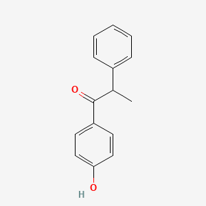 B8634042 1-(4-Hydroxyphenyl)-2-phenylpropan-1-one CAS No. 724-87-8