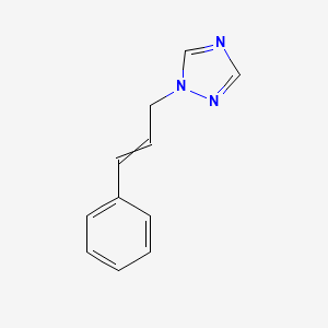 molecular formula C11H11N3 B8634052 1-(3-Phenyl-2-propenyl)-1,2,4-triazole 