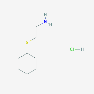 molecular formula C8H18ClNS B8634088 2-(Cyclohexylthio)ethylamine hydrochloride CAS No. 63354-11-0