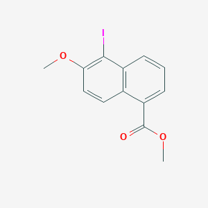 molecular formula C13H11IO3 B8634133 Methyl 5-iodo-6-methoxynaphthalene-1-carboxylate CAS No. 84532-68-3