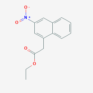 (3-Nitronaphthalen-1-yl)-acetic acid ethyl ester