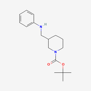 molecular formula C17H26N2O2 B8634163 N-(1-Boc-piperidin-3-ylmethyl)aniline 