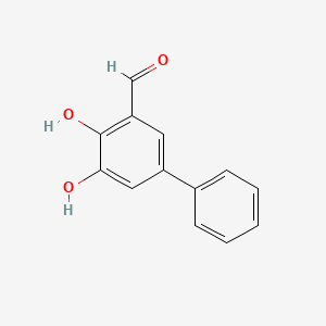 [1,1-Biphenyl]-3-carbaldehyde,4,5-dihydroxy-