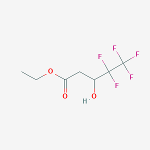 molecular formula C7H9F5O3 B8634200 Ethyl 4,4,5,5,5-pentafluoro-3-hydroxypentanoate CAS No. 1646-18-0