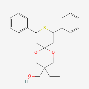 (3-Ethyl-8,10-diphenyl-1,5-dioxa-9-thiaspiro[5.5]undecan-3-yl)methanol