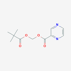 Pyrazinecarboxylic acid, (2,2-dimethyl-1-oxopropoxy)methyl ester