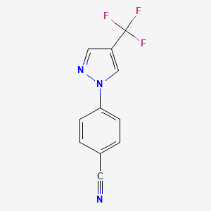 4-(4-(trifluoromethyl)-1H-pyrazol-1-yl)benzonitrile