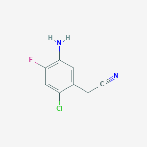 2-(5-Amino-2-chloro-4-fluorophenyl)acetonitrile