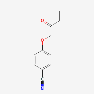 molecular formula C11H11NO2 B8634372 4-(2-Oxobutoxy)benzonitrile 