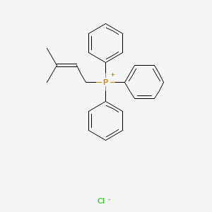 molecular formula C23H24ClP B8634399 (3-Methyl-2-butenyl)triphenylphosphonium chloride 