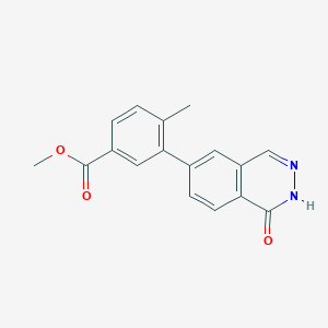 molecular formula C17H14N2O3 B8634408 Methyl 3-(1-hydroxyphthalazin-6-yl)-4-methylbenzoate 