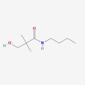 molecular formula C9H19NO2 B8634416 N-butyl-3-hydroxy-2,2-dimethylpropanamide 