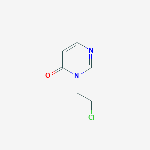 molecular formula C6H7ClN2O B8634483 2-(1,6-Dihydro-6-oxopyrimidin-1-yl)ethyl chloride 